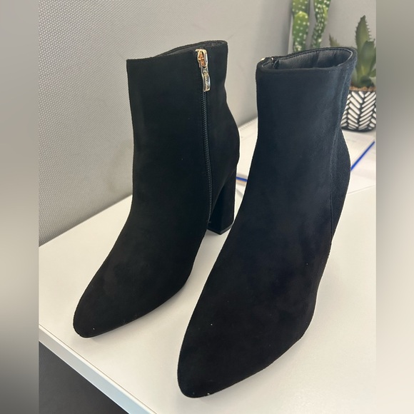 Black Suede Booties - Picture 5 of 5